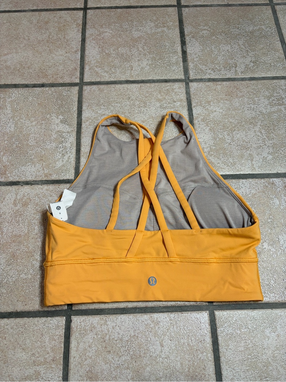 NWOT Lululemon Energy High-Neck Longline Bra *Zip Front (Mango Dream) Size 6 - Picture 9 of 9